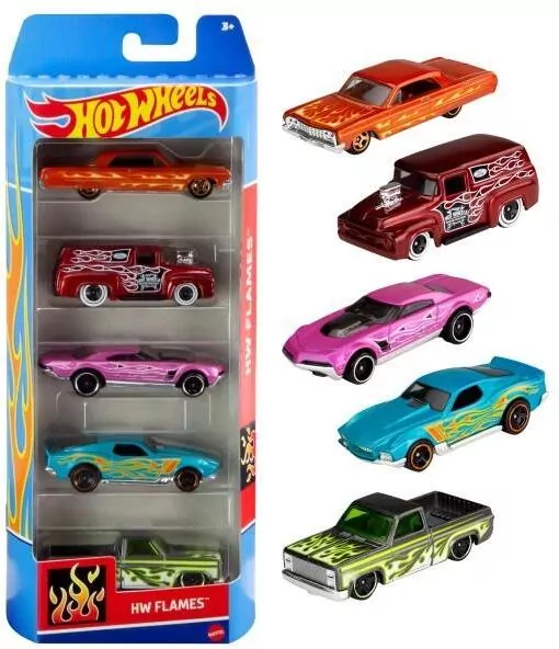 Hot Wheels. Pięciopak aut 1:64. Mix - tantis.pl