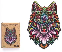 Puzzle drewniane eko 120. Tajemniczy wilk