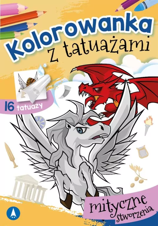 Kolorowanka z tatuażami. Mityczne stworzenia - tantis.pl