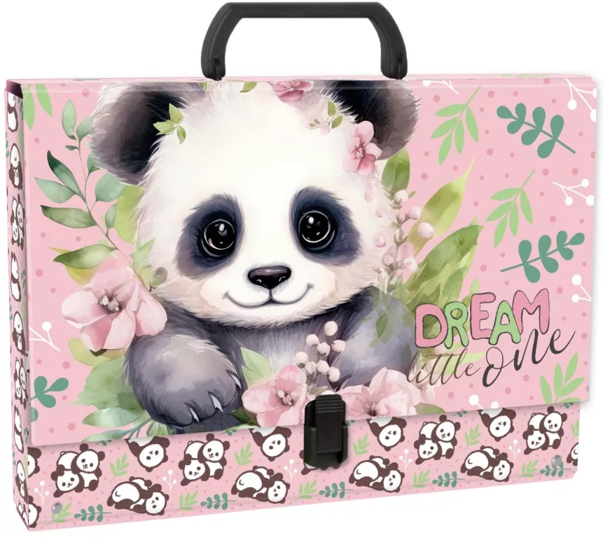 Teczka twarda z rączką Panda 10 DERFORM - tantis.pl
