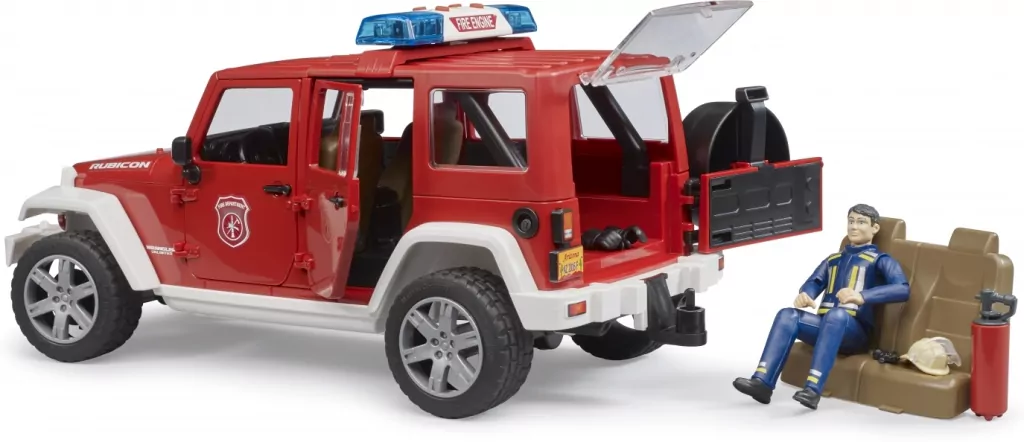 Jeep Wrangler Unlimited Rubicon. Straż Pożarna z figurką - tantis.pl