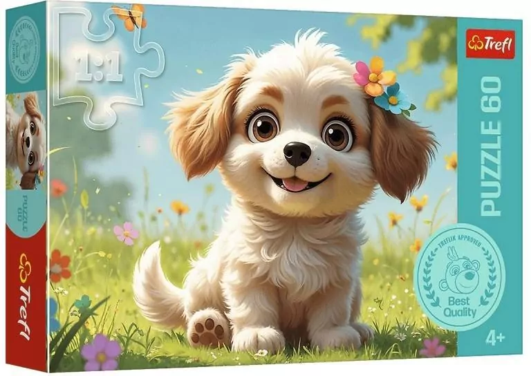 Puzzle 60 Szczeniaczkiem być! TREFL - tantis.pl