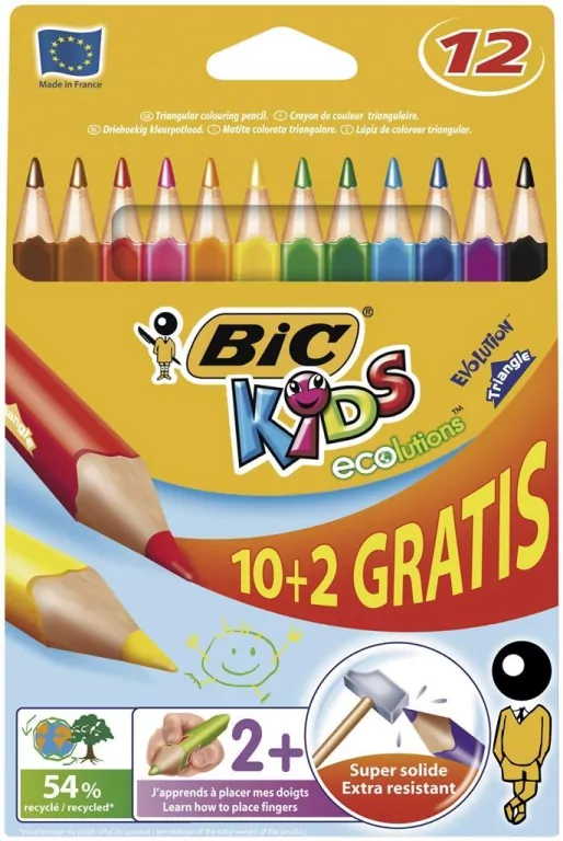 Kredki Eco Evolution Triangle 10+2 kolory - tantis.pl