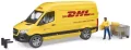 Mercedes Sprinter DHL z figurką i akcesoriami - tantis.pl