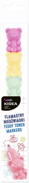 Kidea. Flamastry niedźwiadki pastelowa wieża - tantis.pl