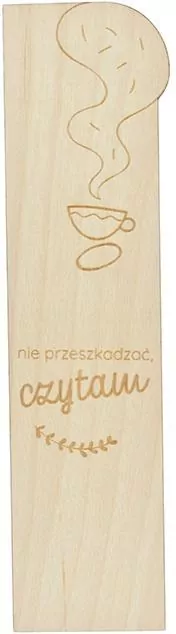 Drewniana zakładka do książki z grawerem -Nie... - tantis.pl