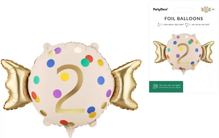 Balon foliowy Cukierek 2 61x37cm - tantis.pl