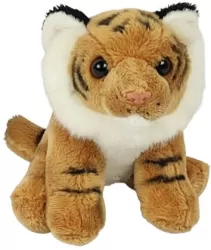 Ziki tygrys brązowy siedzący 14cm