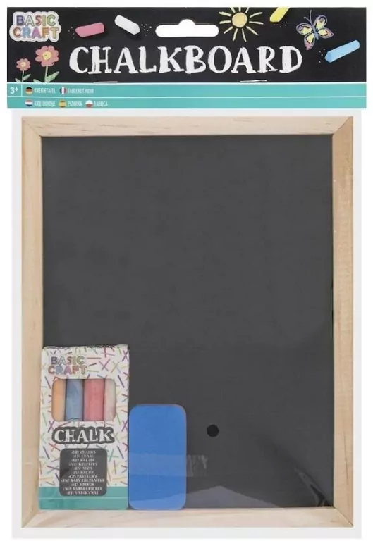 Mini tablica kredowa + kredy - tantis.pl