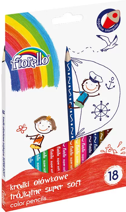 Kredki Super Soft 18 kolorów - tantis.pl