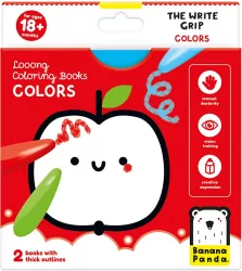 Looong Coloring Books - The Write Grip. COLORS 18m+