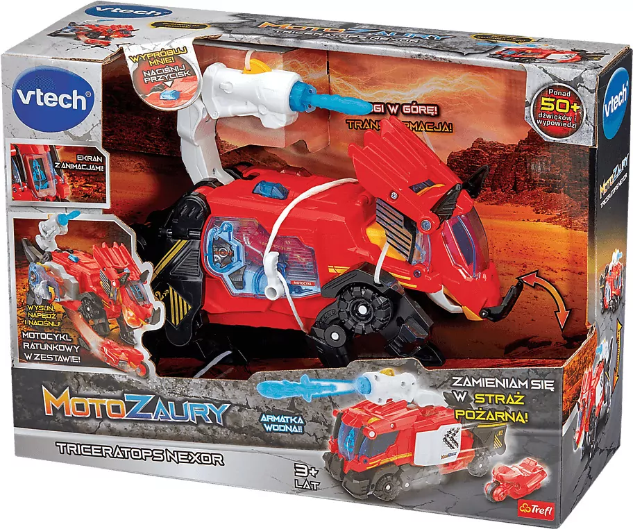 Motozaury - Triceratops Nexor Straż XL VTECH - tantis.pl