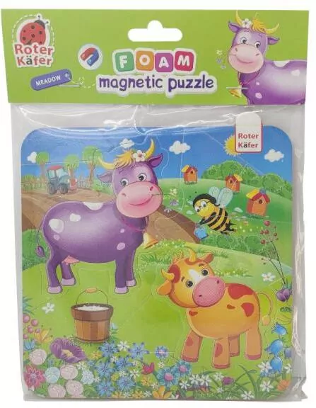 Miękkie magnetyczne puzzle. Koń i Świnki - tantis.pl