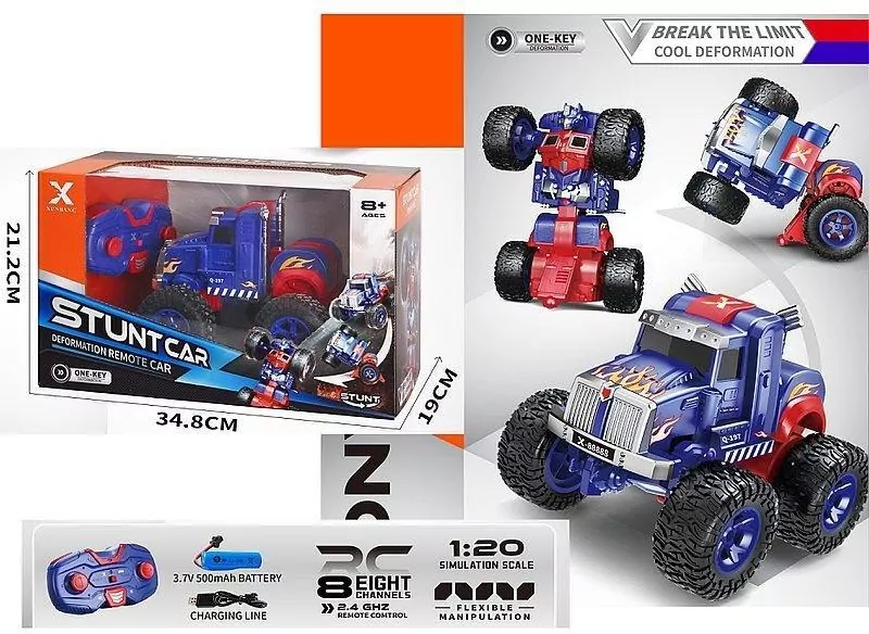 Auto R/C transformujące 1:20 z ładowarką - tantis.pl