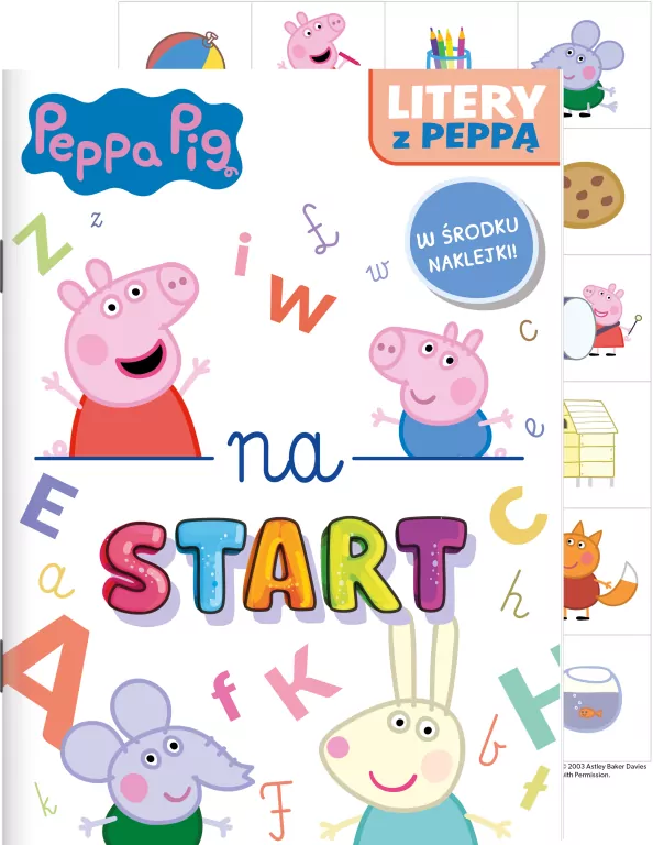 Świnka Peppa. Litery z Peppą. Na start 6 - tantis.pl