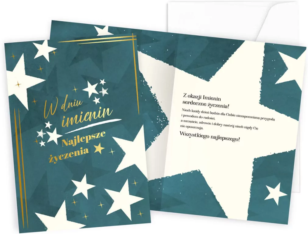 Karnet okolicznościowy B6. Imieniny. Kukartka, Passion Cards - tantis.pl