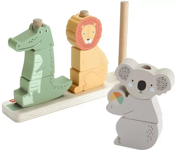 Fisher-Price. Drewniane zwierzątka Układaj i sortuj - tantis.pl