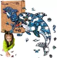 Maksik. Puzzle drewniane, eko Delfin 147 elementów - tantis.pl