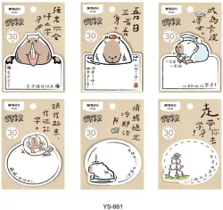 Karteczki samoprzylepne Kapibara 30 ark mix M&G