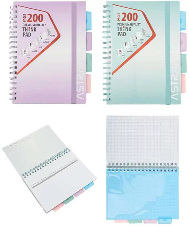 Kołozeszyt B5 PP 200k.kratka Ombre Pastel Line 1szt.mix - tantis.pl