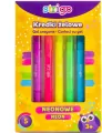 Kredki żelowe neonowe. 5 kolorów - tantis.pl