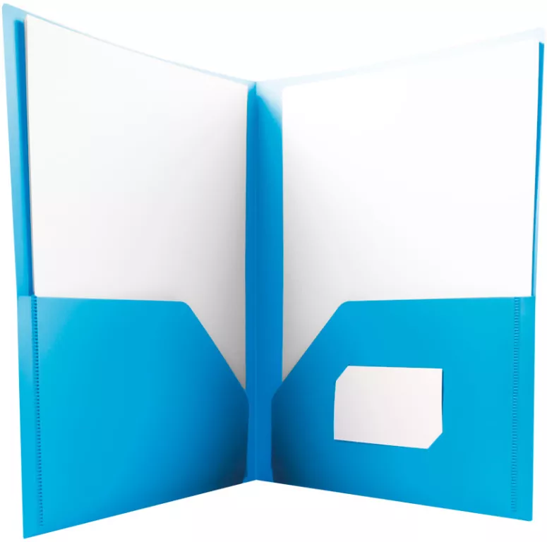 Skoroszyt PP A4, niebieski - tantis.pl