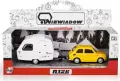 Fiat 126p + przyczepa Niewiadów Kemping żółty - tantis.pl
