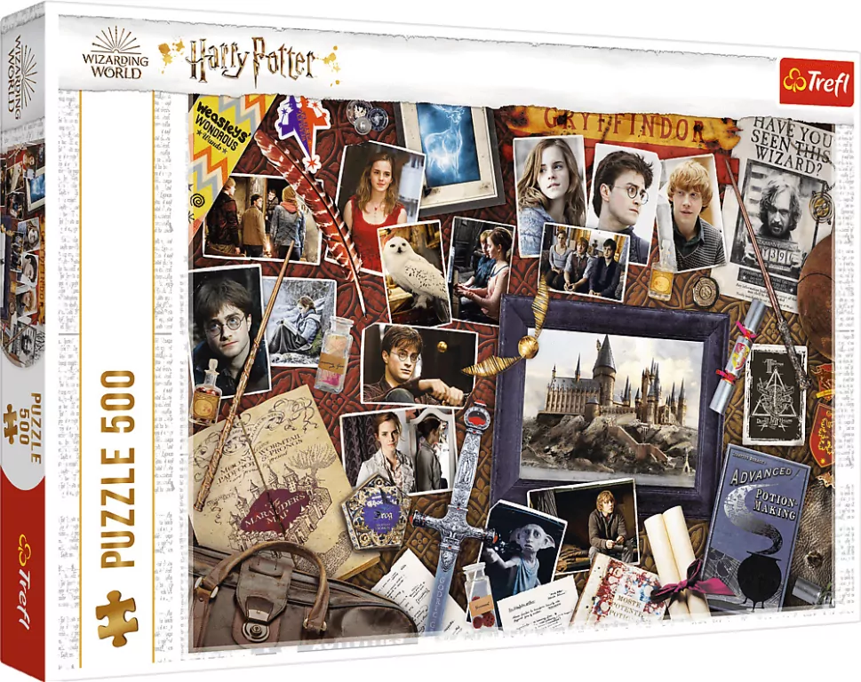Puzzle 500. Pamiątki z Hogwartu - tantis.pl