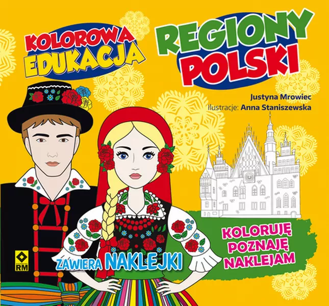Regiony Polski. Kolorowa edukacja z naklejkami - tantis.pl