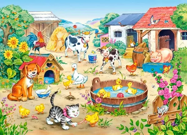Puzzle 60 elementów. Farma CASTORLAND - tantis.pl