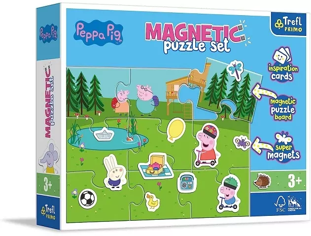 Trefl. Puzzle magnetyczne. Zabawy Peppy - tantis.pl