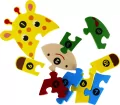 Układanka drewniana Żyrafa. 10 elementów - tantis.pl