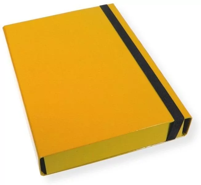 Teczka A4 skrzydłowa 5cm żółta - tantis.pl