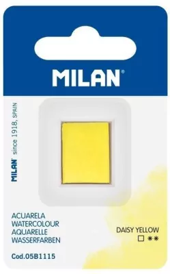 Farba akwarelowa w kostce stokrotkowy żółty MILAN