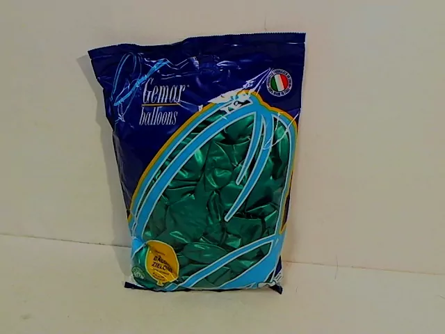 Balony metaliczne zielone turkusowe 25cm - tantis.pl