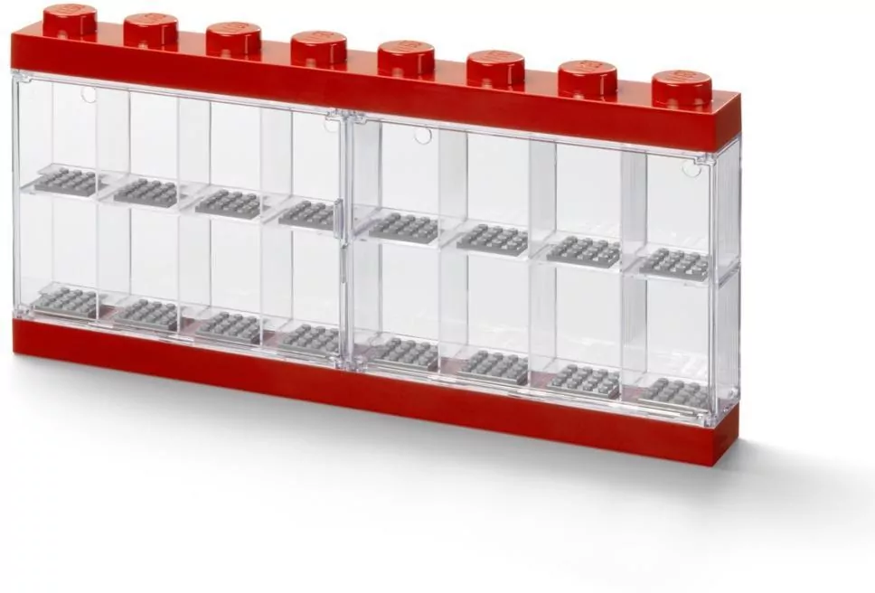 LEGO(R) witrynka na minifigurki 16 czerwona - tantis.pl