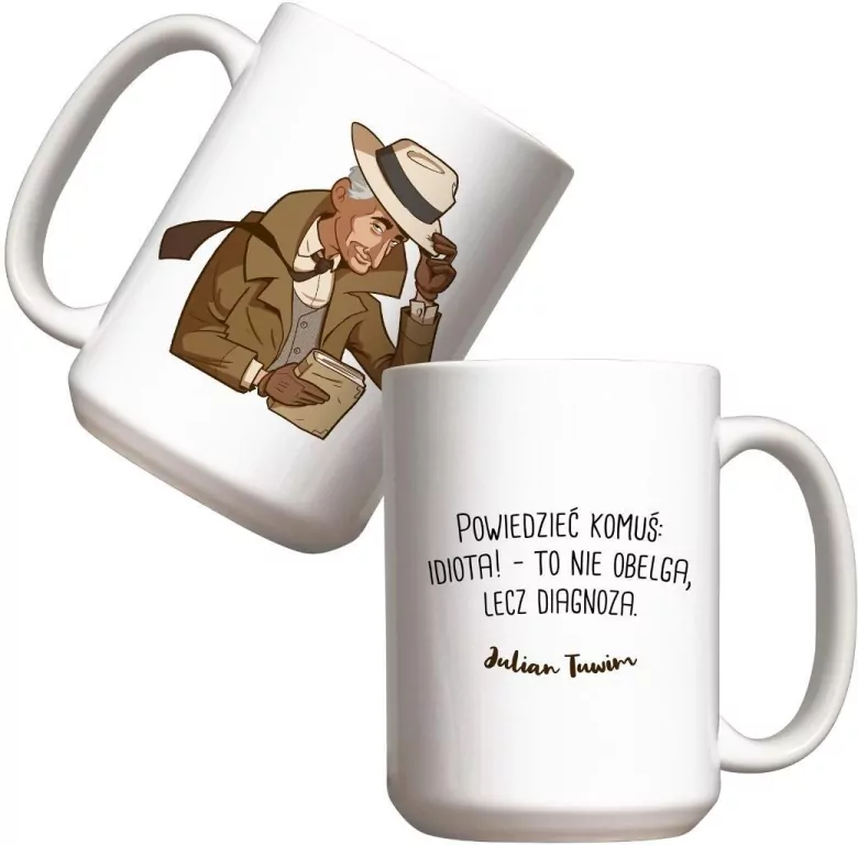 Kubek Julian Tuwim. Powiedzieć komuś 440ml - tantis.pl