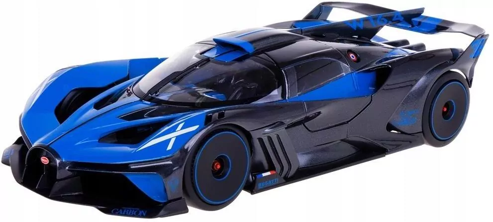 BBURAGO. Bugatti Bolide metallic black-blue 1:18 - tantis.pl
