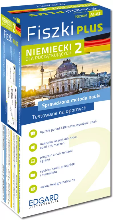 Niemiecki dla początkujących. Fiszki plus 2 - tantis.pl