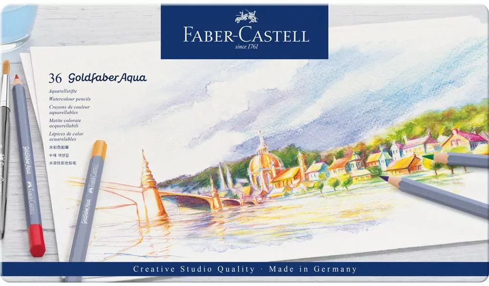 Kredki akwarelowe. Goldfaber. 36 kolorów - tantis.pl
