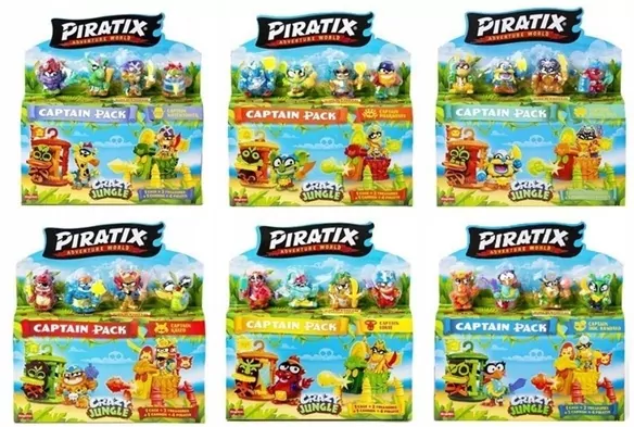 Piratix Crazy Jungle Captain Pack 4 1szt.mix - tantis.pl