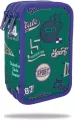 Piórnik potrójny z wyposażeniem Coolpack Jumper 3 American Retro - tantis.pl