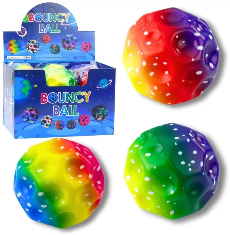 Piłeczka z wgłębieniami do ugniatania 10cm MIX - tantis.pl