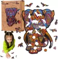 Puzzle drewniane eko 68. Słoń indyjski - tantis.pl