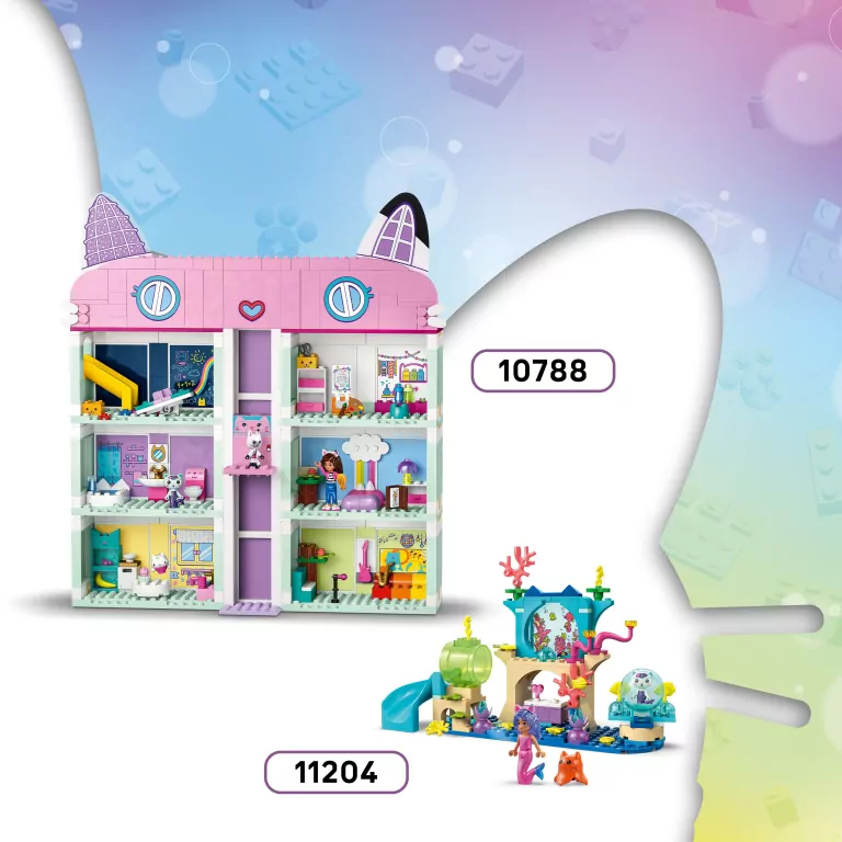 LEGO® Koci domek Gabi. Łakociowa Góra i Kiciowy Ogródek. 11205 - tantis.pl