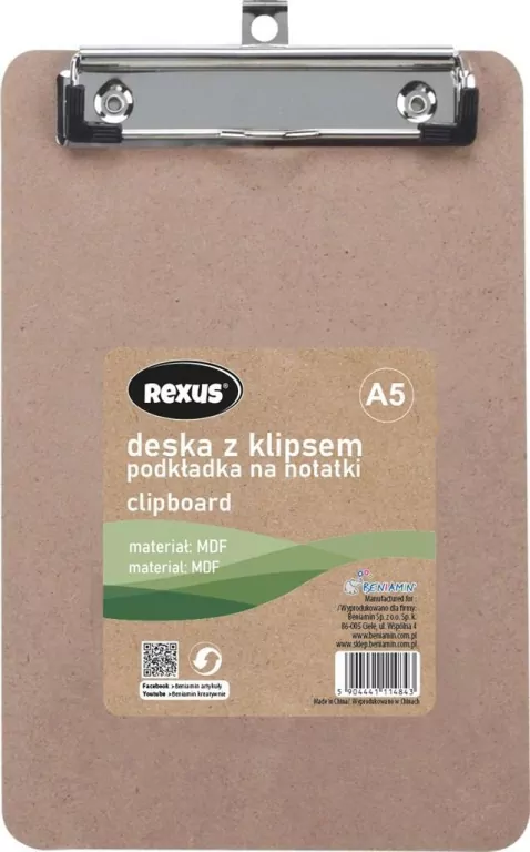 Deska z klipem A5 - tantis.pl