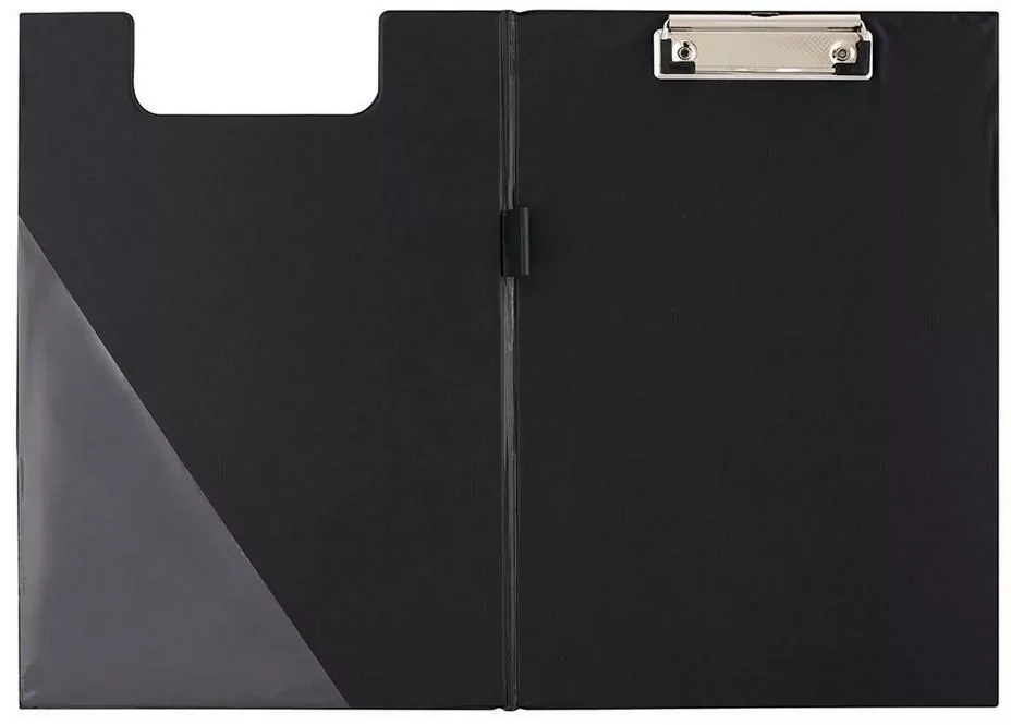 Deska A5 PVC z klipem i okładką, czarna - tantis.pl