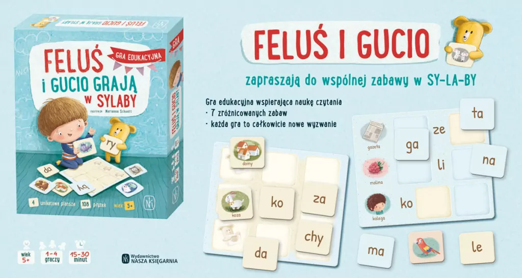 Feluś i Gucio grają w sylaby - tantis.pl