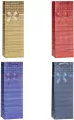 Torebka ozdobna na butelkę 12x35x9cm mix ROZETTE. 1 sztuka - tantis.pl