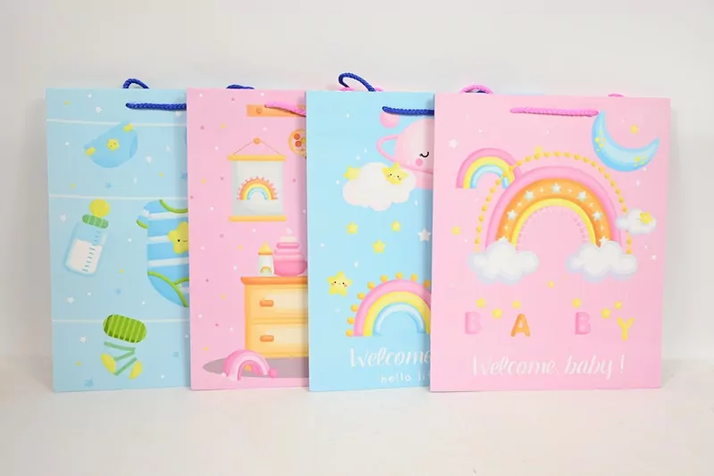 Torebka prezentowa M Baby girl boy - tantis.pl